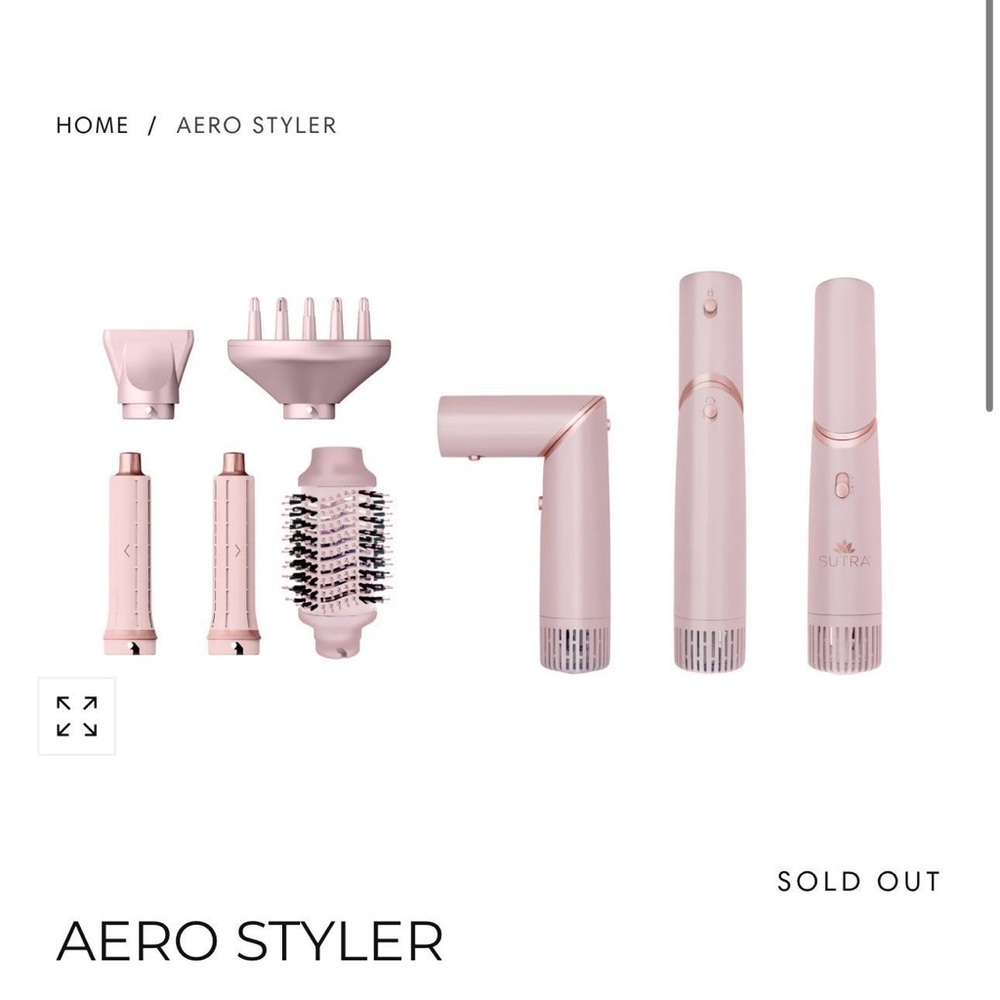 Sutra Aero Styler Set in pink